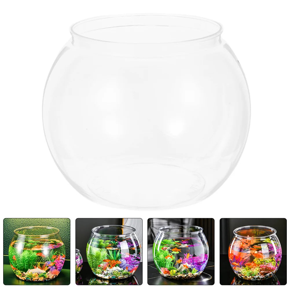 Unbreakable Plastic Round Fish Bowl