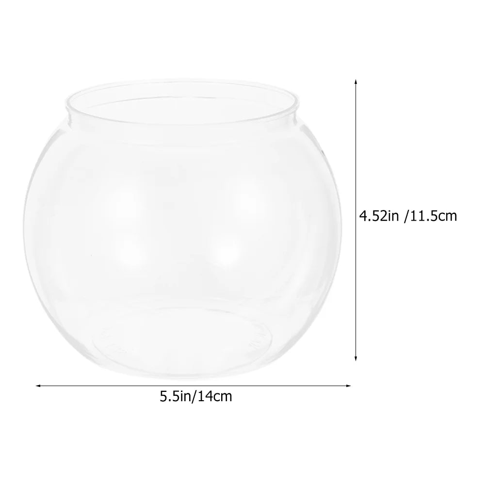 Unbreakable Plastic Round Fish Bowl