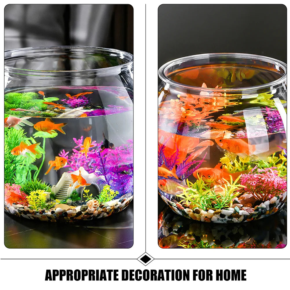 Unbreakable Plastic Round Fish Bowl
